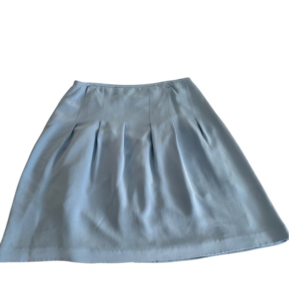 Jones New York Blue Knee-Length Pleated Skirt - Picture 3 of 10